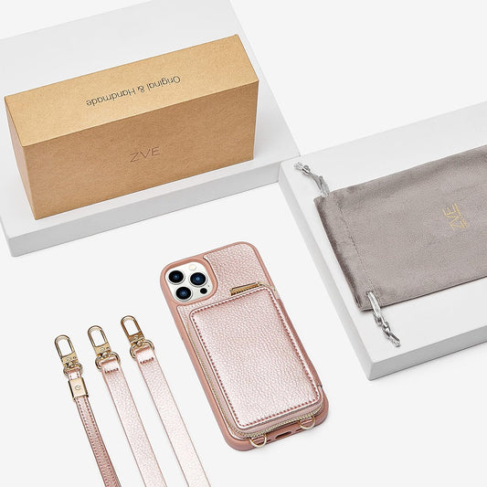 iPhone 15 Series ZVE RFID-Blocking Wallet Case.