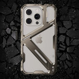 iPhone 15 Series Metal Hollow Armor Cover