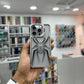 iPhone 12 Series Metal Spider Bumper Case with Stand