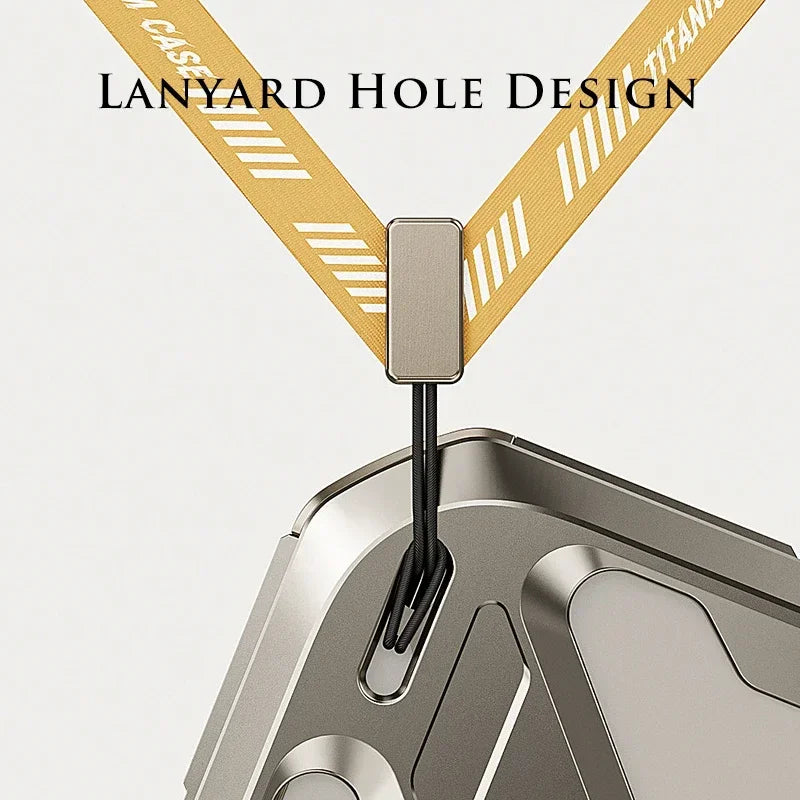 iPhone 15 Series Metal Hollow Armor Cover