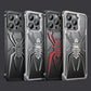iPhone 12 Series Metal Spider Bumper Case with Stand