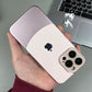 iPhone 13 Series Two-tone leather acrylic lens protective case