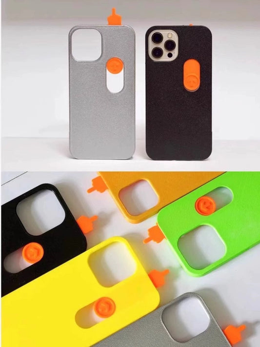 iPhone 14 Series 3D Printed Sliding Middle Finger Phone Case