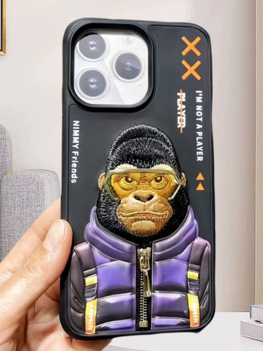 iPHONE 13 SERIES Premium Embroidery Animal Case