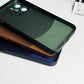 iPhone 12 Series Two-tone leather acrylic lens protective case