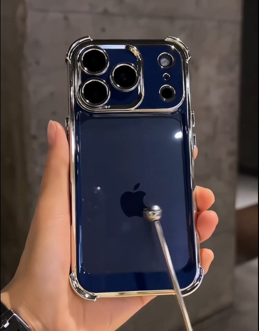 iPhone 17 Series Luxury Plating Armor Bumper Soft Shockproof Protective Cover