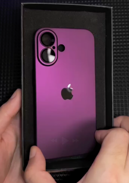 iPhone 16 Series Stylish Purple Matte Case