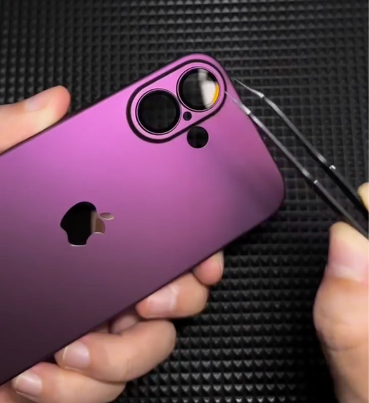 iPhone 16 Series Stylish Purple Matte Case